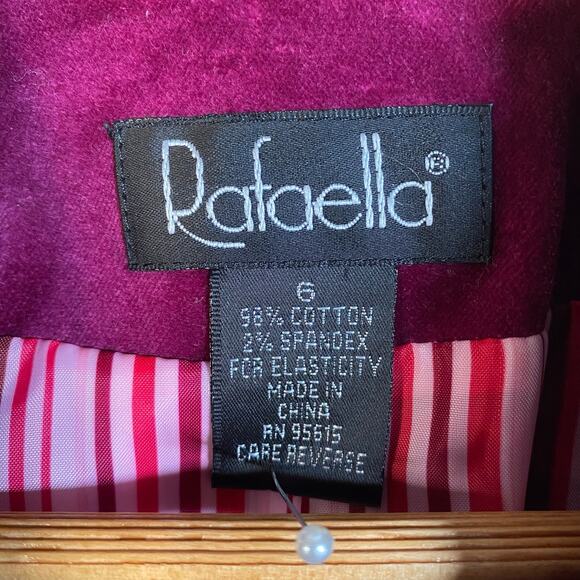 Vintage Y2k Velvet Blazer Jacket Size 6 Two Button Preppy Academia‎ Office Siren - Picture 12 of 13